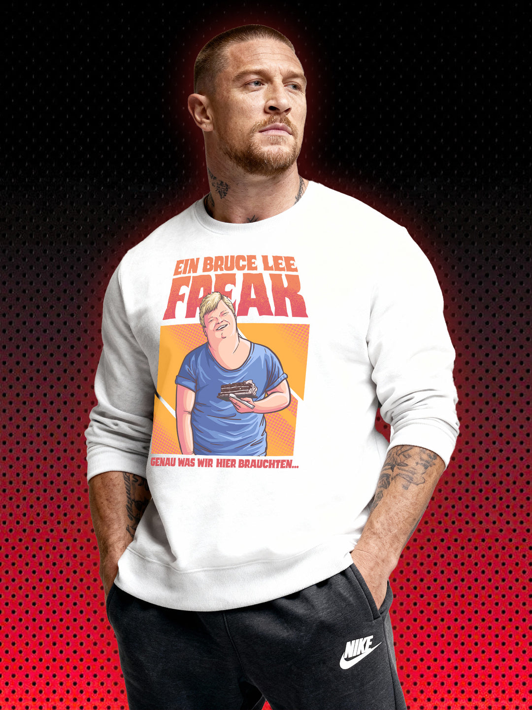 SCOTT BRUCE LEE FREAK KARATE TIGER NO RETREAT NO SURRENDER JCVD | RETRO SWEATSHIRT & HOODIE