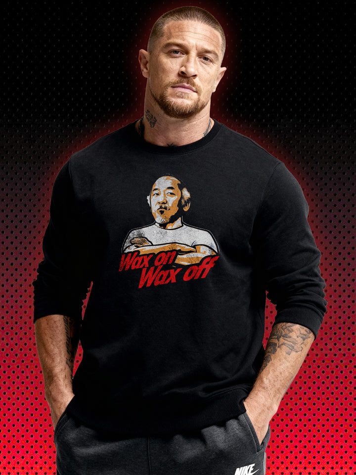 WAX ON, WAX OFF MIYAGI | KARATE KID COBRA KAI | RETRO SWEATSHIRT &amp; HOODIE