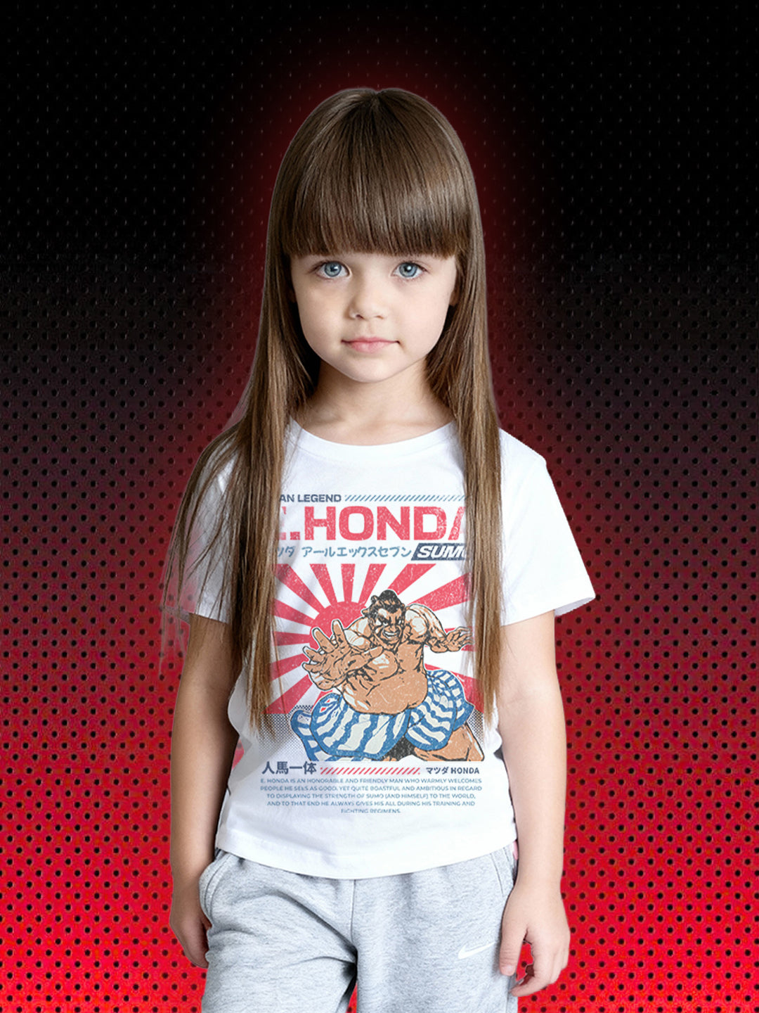 T-SHIRT FOR KIDS "STREET FIGHTER - HONDA"