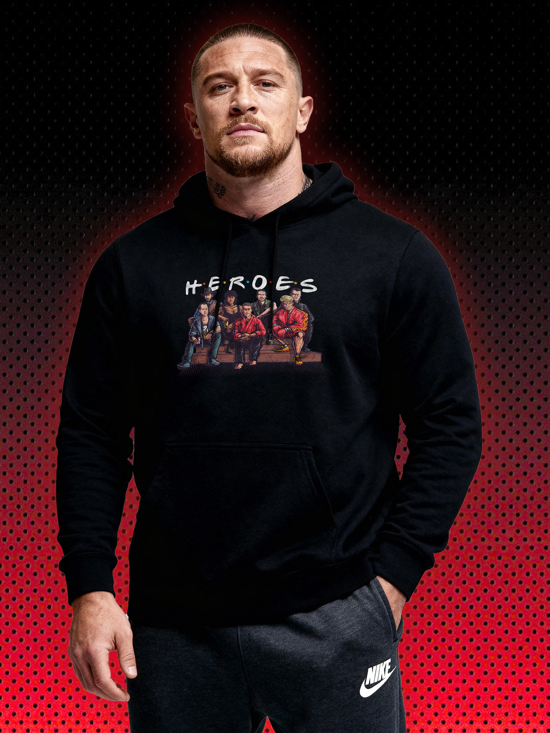 80S ACTION HEROES | VAN DAMME STALLONE SCHWARZENEGGER LUNDGREN | SWEATSHIRT