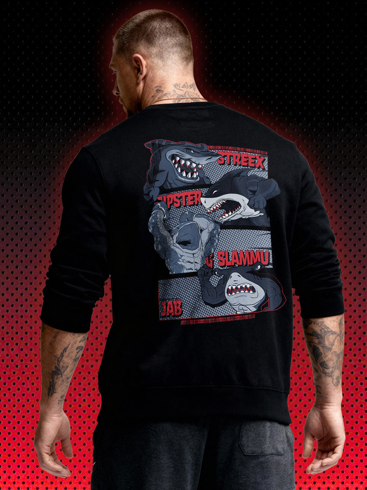 STREET SHARKS BACKPRINT | 90S CARTOON ANIME | SWEATSHIRT & HOODIE
