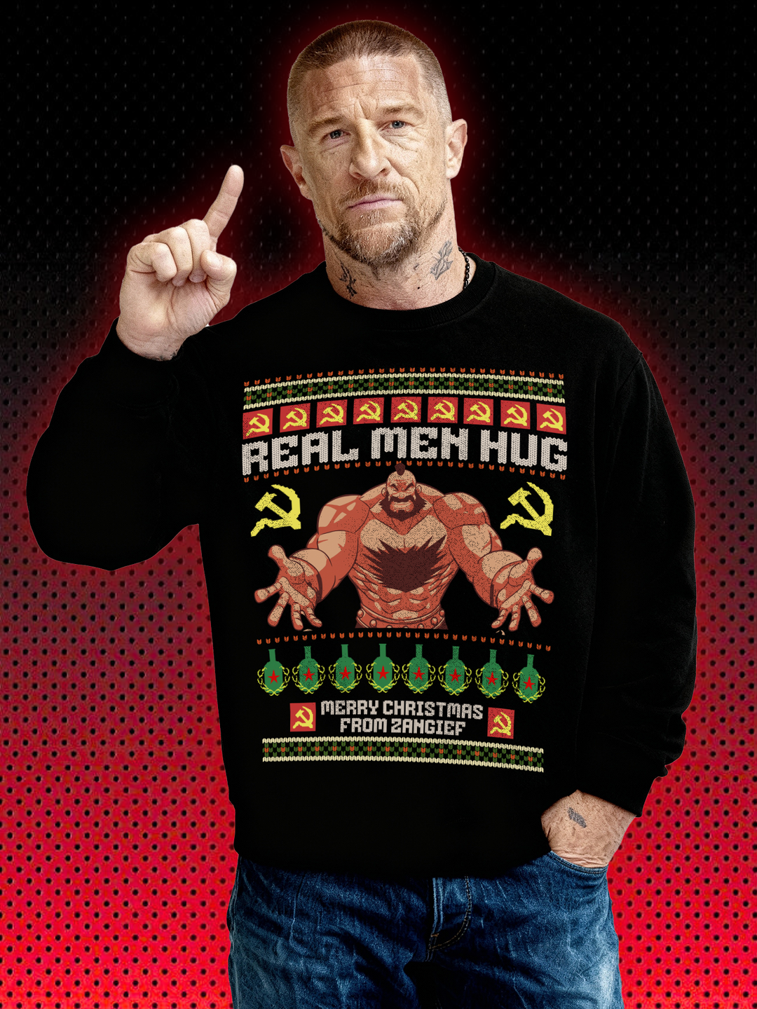 UGLY STREET FIGHTER CHRISTMAS SWEATER | ZANGIEF | SWEATSHIRT