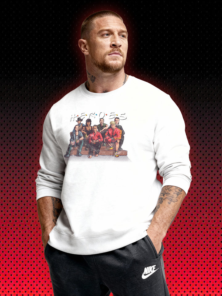 80S ACTION HEROES | VAN DAMME STALLONE SCHWARZENEGGER LUNDGREN | SWEATSHIRT