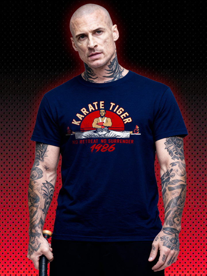 THE RUSSIAN DER RUSSE KARATE TIGER | NO RETREAT NO SURRENDER | T-SHIRT