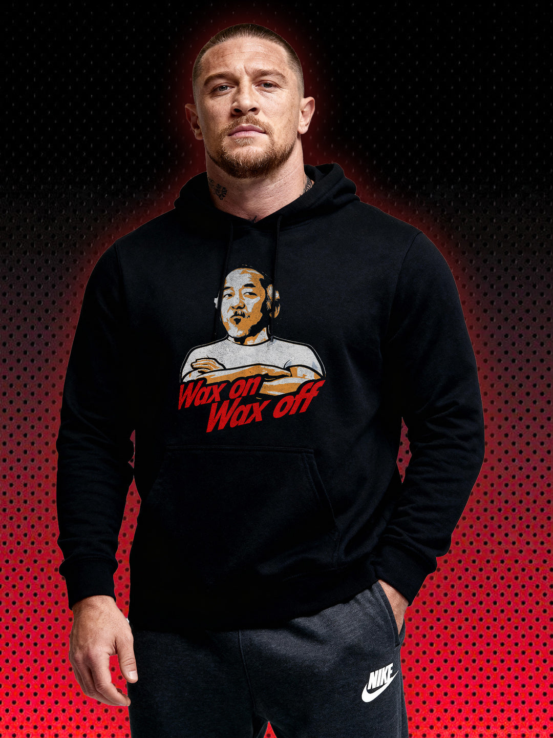 WAX ON, WAX OFF MIYAGI | KARATE KID COBRA KAI | RETRO SWEATSHIRT &amp; HOODIE