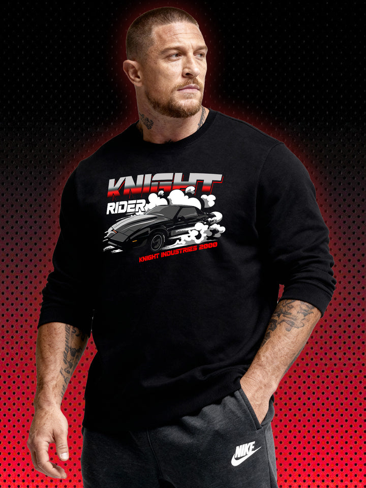 KITT KNIGHT RIDER CULT CAR | DAVID HASSELHOFF | RETRO SWEATSHIRT &amp; HOODIE