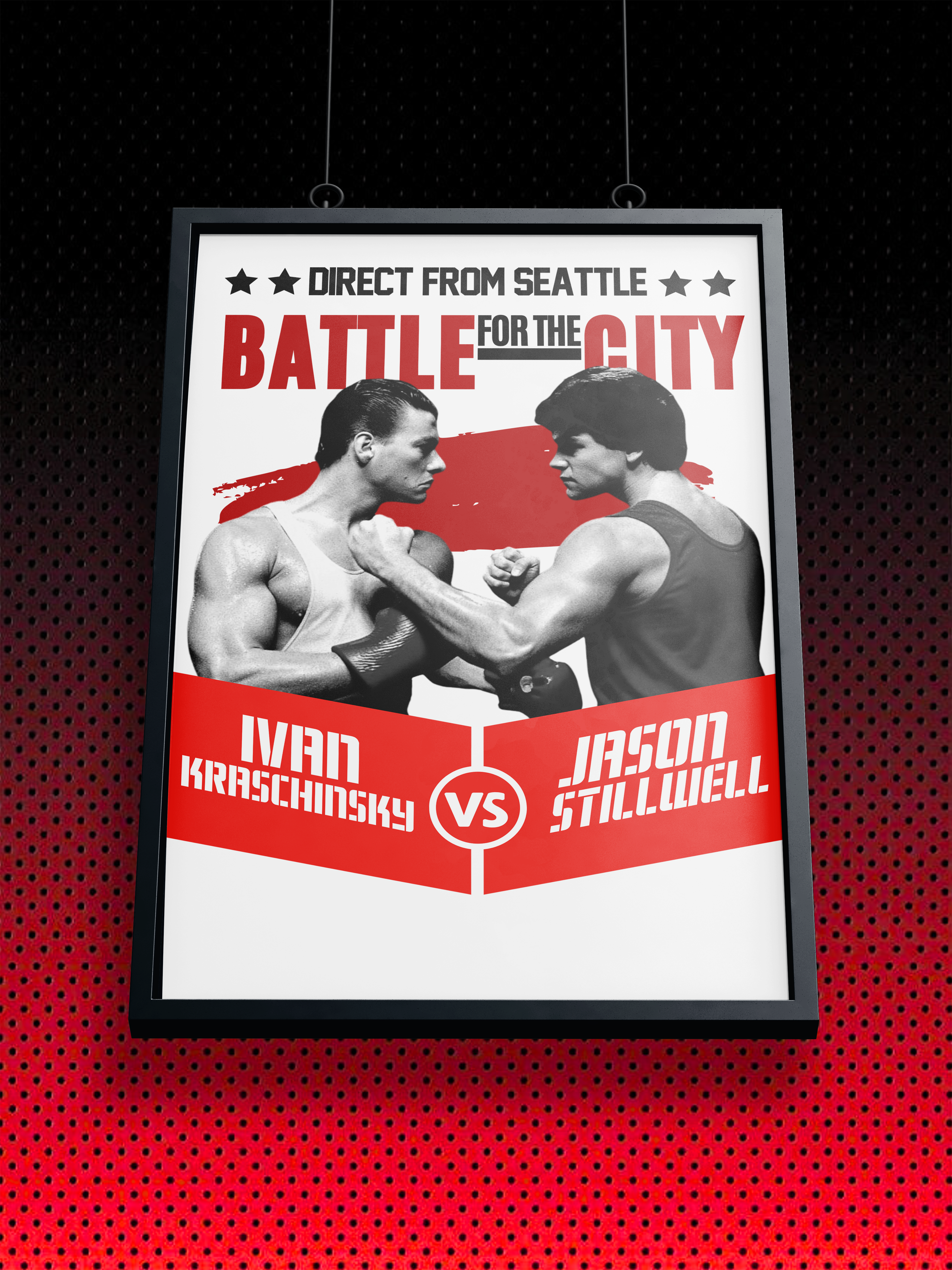 KARATE TIGER - FINAL POSTER | KRASCHINKSI VS STILLWELL | POSTER SHOOTINGSTAR JEAN CLAUDE VAN DAMME JCVD | ARTPRINT - KUNSTDRUCK