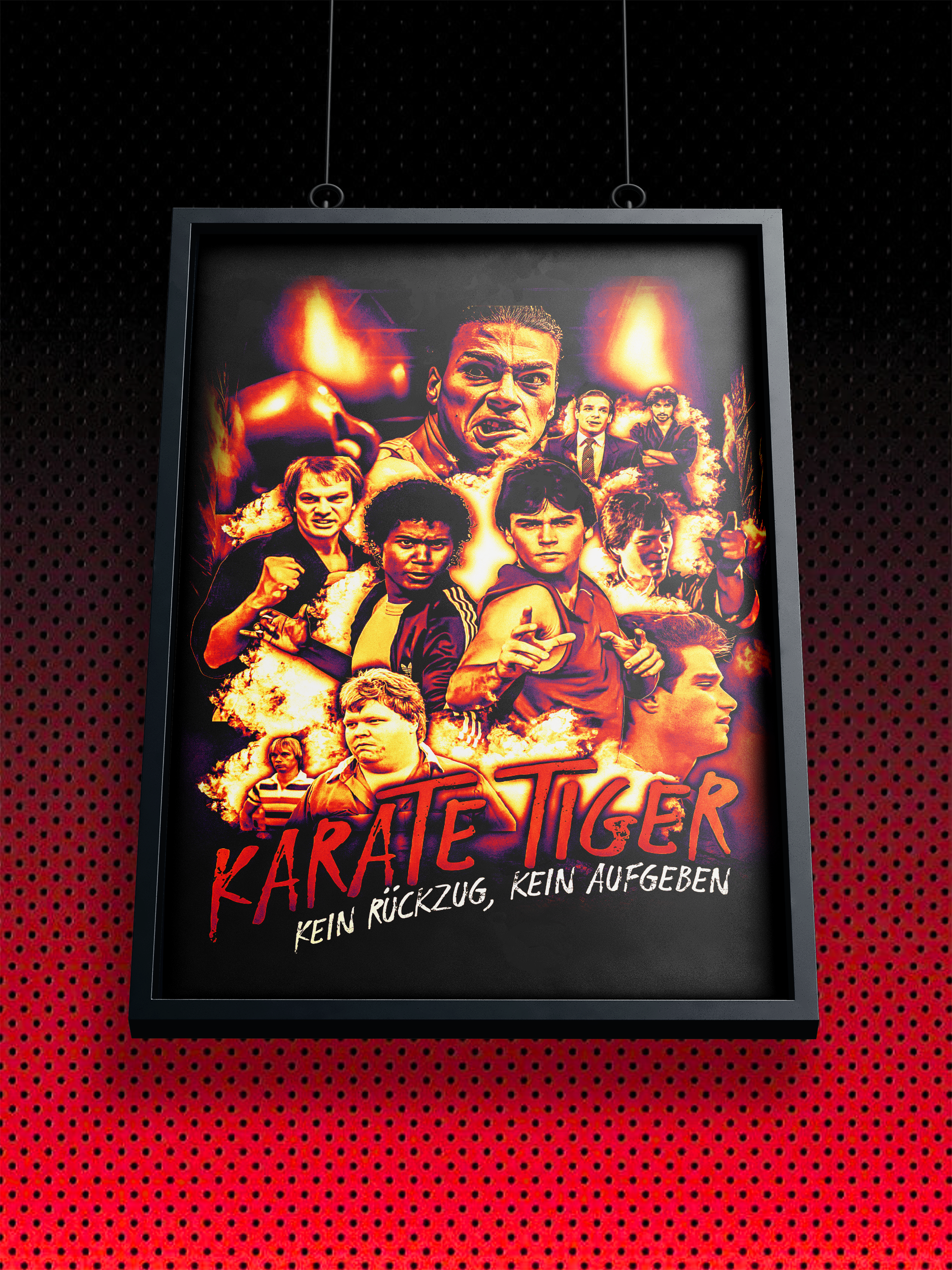 KARATE TIGER MOVIE POSTER | NO RETREAT NO SURRENDER JCVD KRASCHINKSI VS STILLWELL | POSTER JEAN CLAUDE VAN DAMME JCVD SHOOTINGSTAR | ARTPRINT - KUNSTDRUCK
