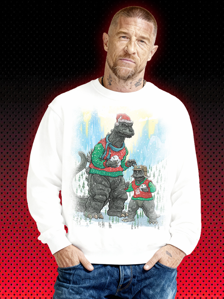 UGLY CHRISTMAS SWEATER GODZILLA | SWEATSHIRT