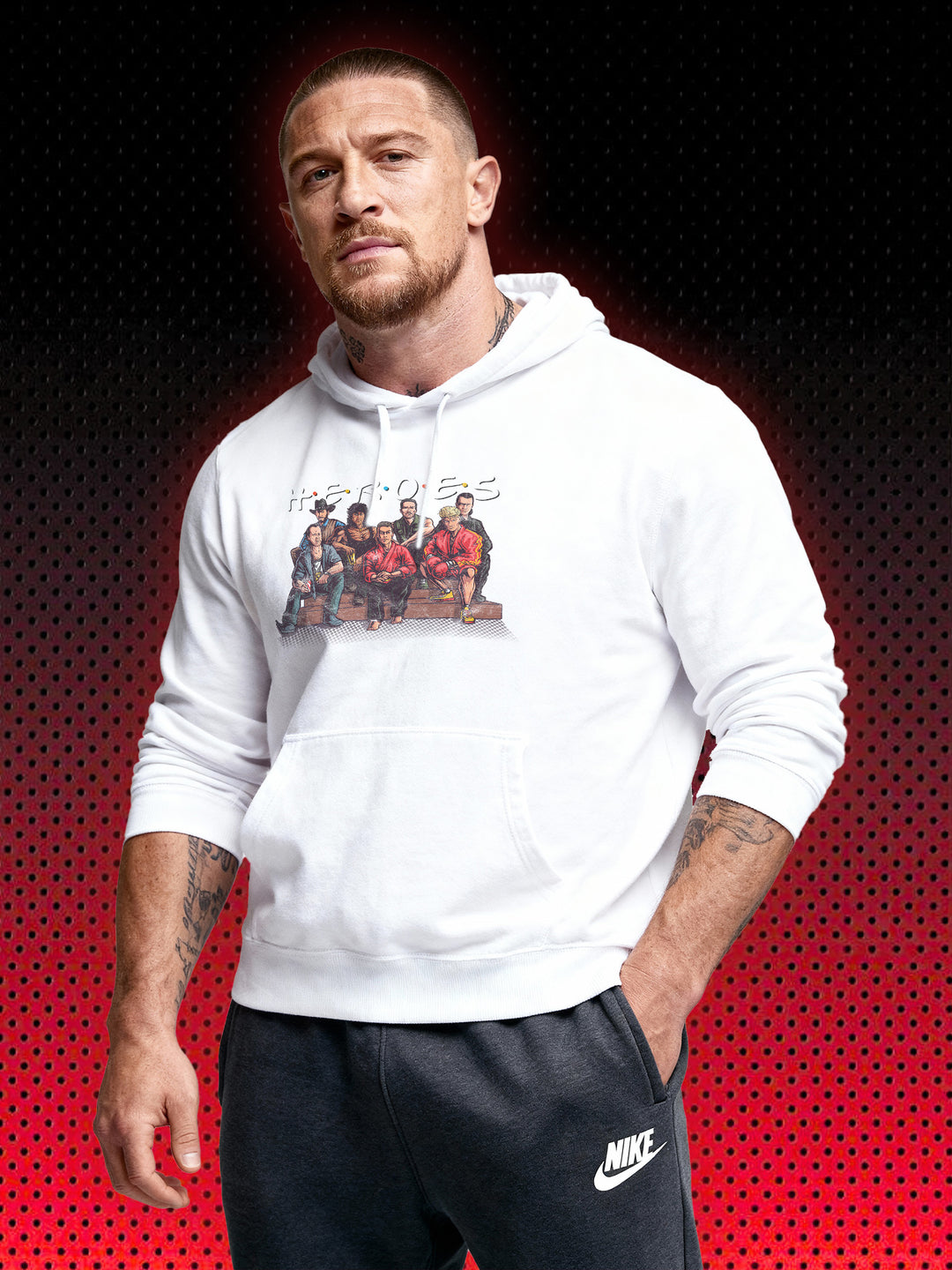 80S ACTION HEROES | VAN DAMME STALLONE SCHWARZENEGGER LUNDGREN | SWEATSHIRT