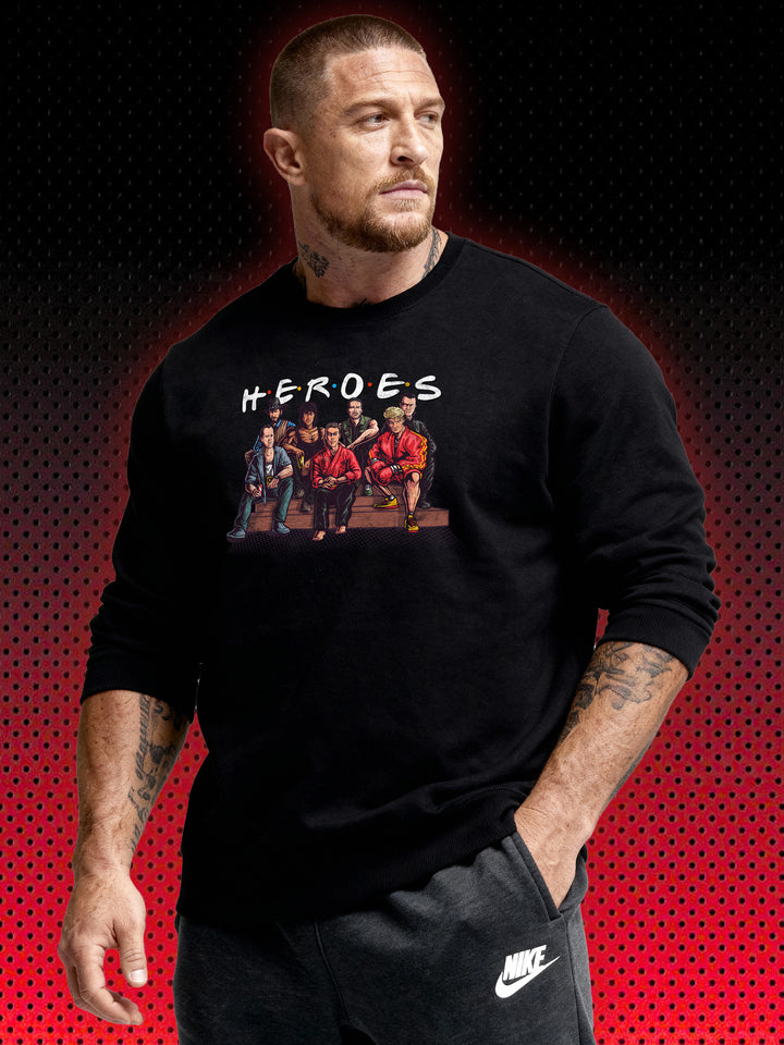 80S ACTION HEROES | VAN DAMME STALLONE SCHWARZENEGGER LUNDGREN | SWEATSHIRT