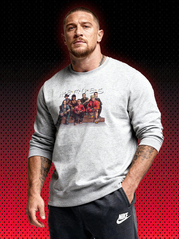 80S ACTION HEROES | VAN DAMME STALLONE SCHWARZENEGGER LUNDGREN | SWEATSHIRT