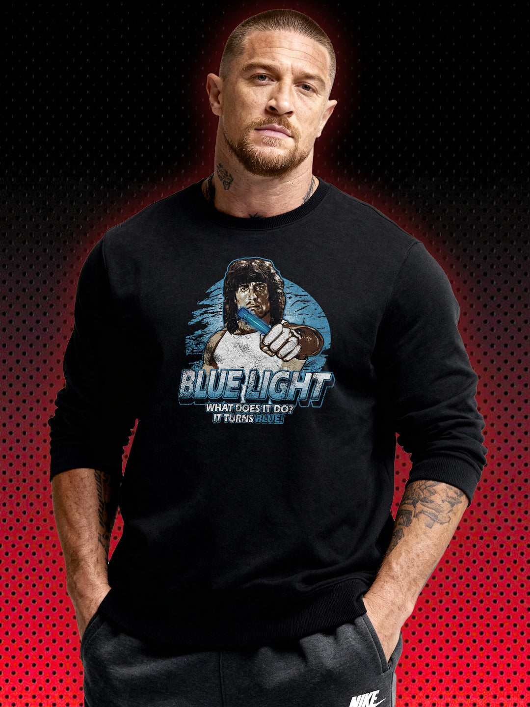 RAMBO 3 BLAUES LICHT BLUE LIGHT | SYLVESTER STALLONE | SWEATSHIRT & HOODIE