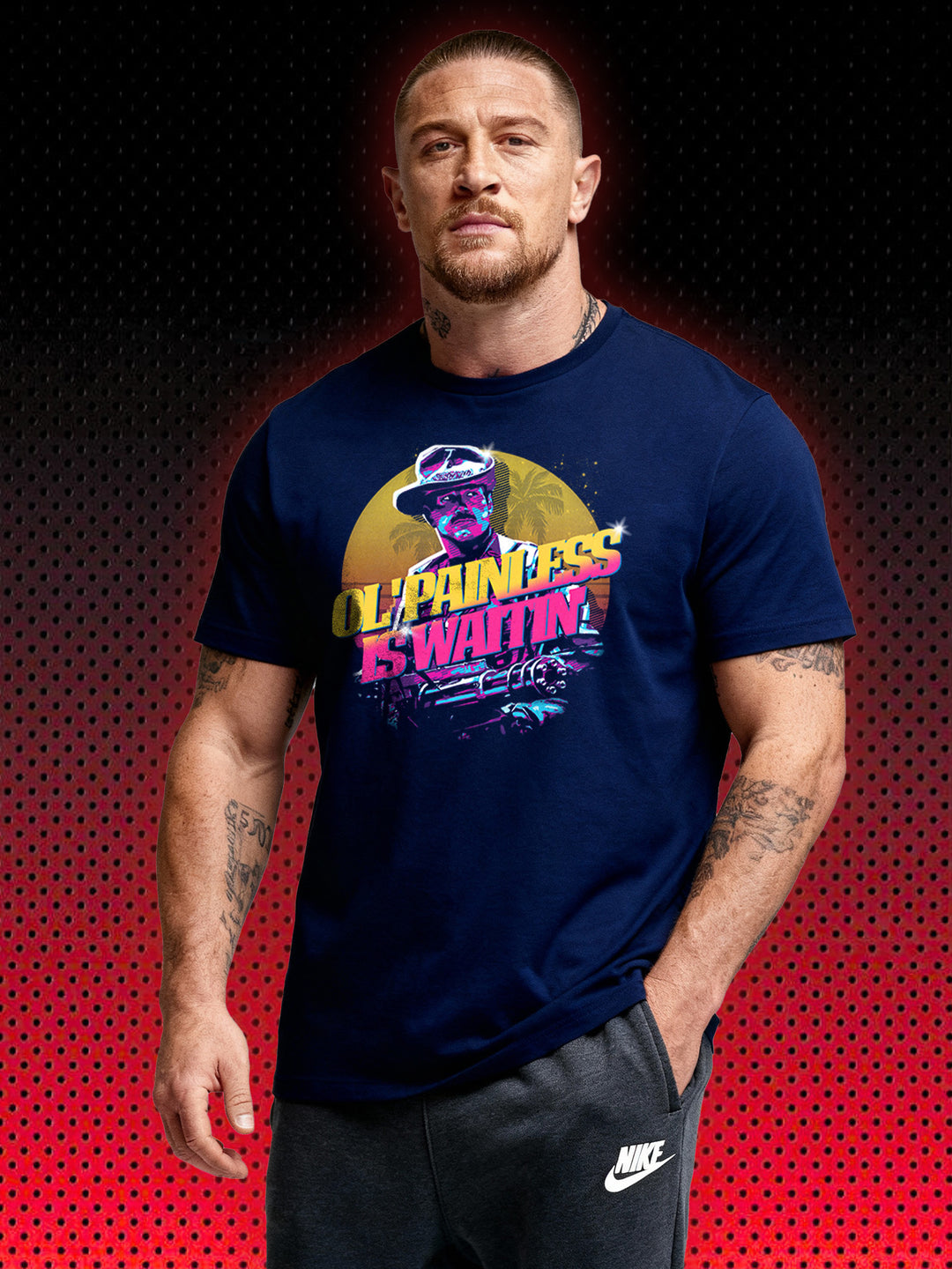 BLAINE OL' PAINLESS IS WAITIN' MINIGUN PREDATOR | JESSE VENTURA ARNOLD SCHWARZENEGGER | T-SHIRT