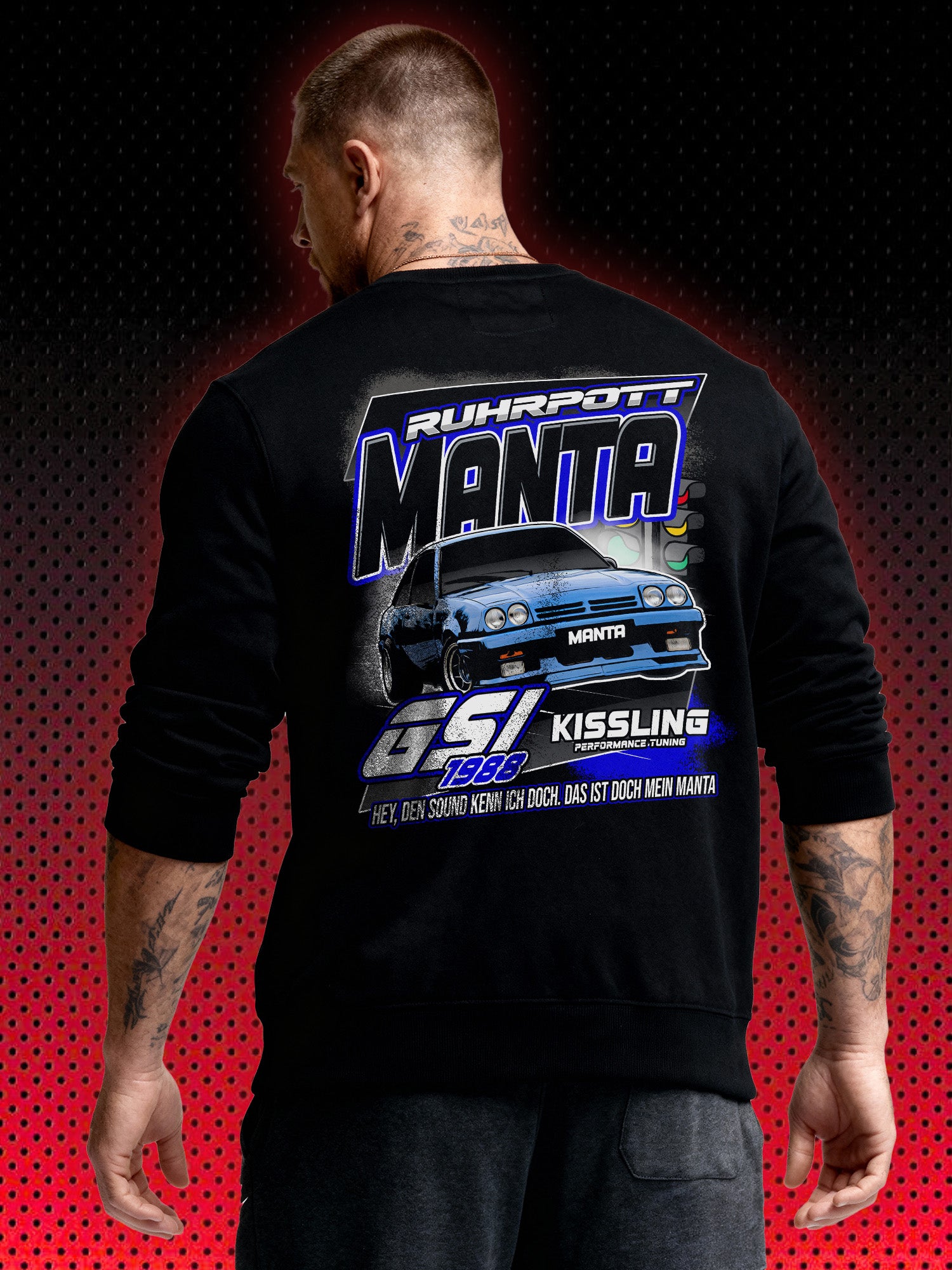 GERD MANTA MANTA KULTAUTO OPEL | RETRO CAR AUTO TUNING GERMANY | RETRO SWEATSHIRT & HOODIE