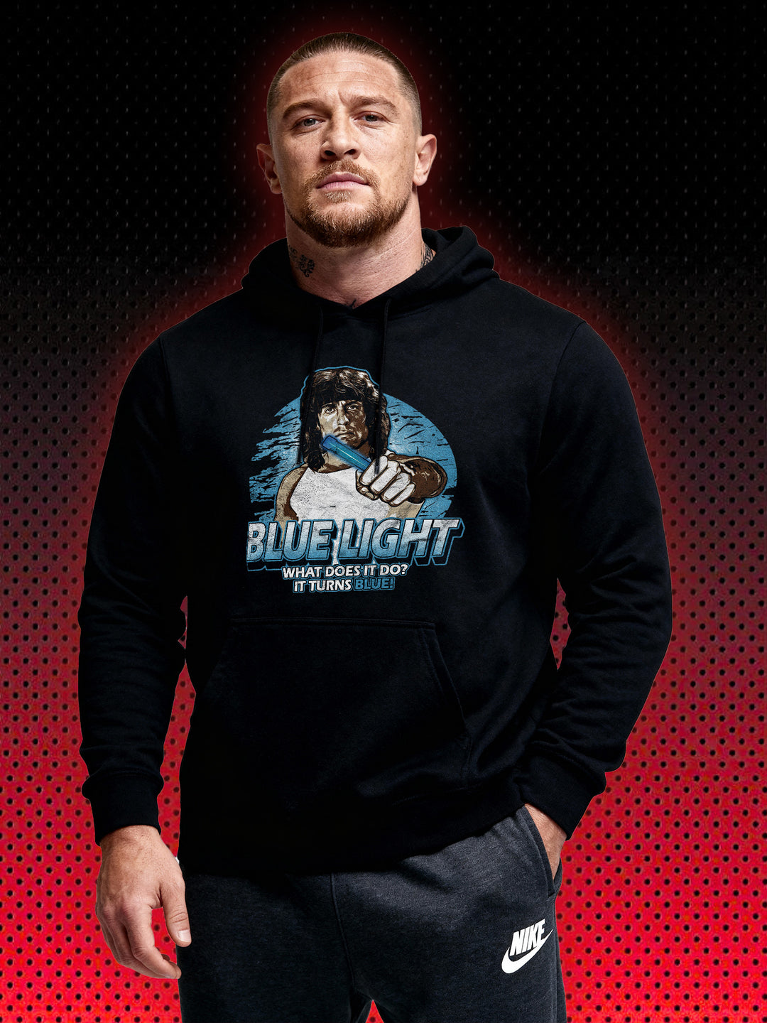 RAMBO 3 BLAUES LICHT BLUE LIGHT | SYLVESTER STALLONE | SWEATSHIRT & HOODIE