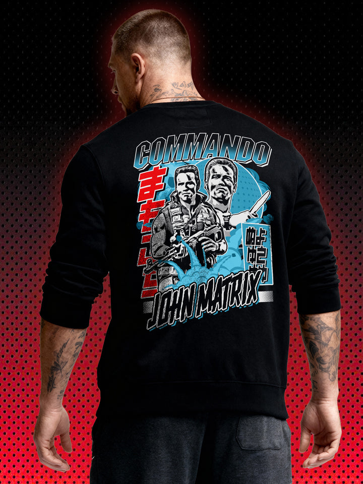 COMMAND | ARNOLD SCHWARZENEGGER JOHN MATRIX | RETRO SWEATSHIRT &amp; HOODIE