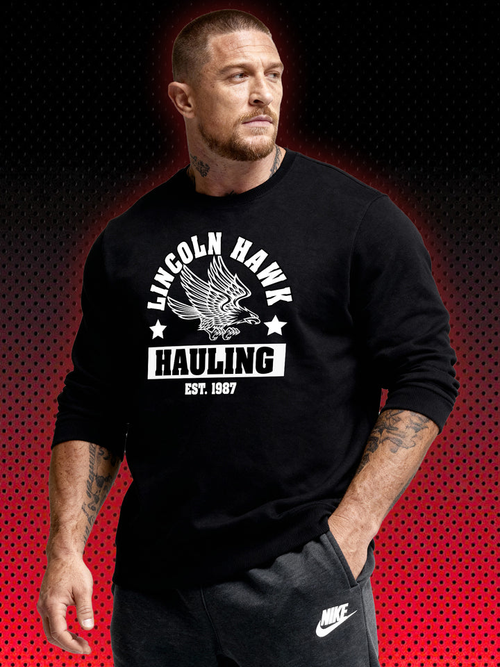 LINCOLN HAWK &amp; SON HAULING LOGO | OVER THE TOP SYLVESTER STALLONE | SWEATSHIRT &amp; HOODIE