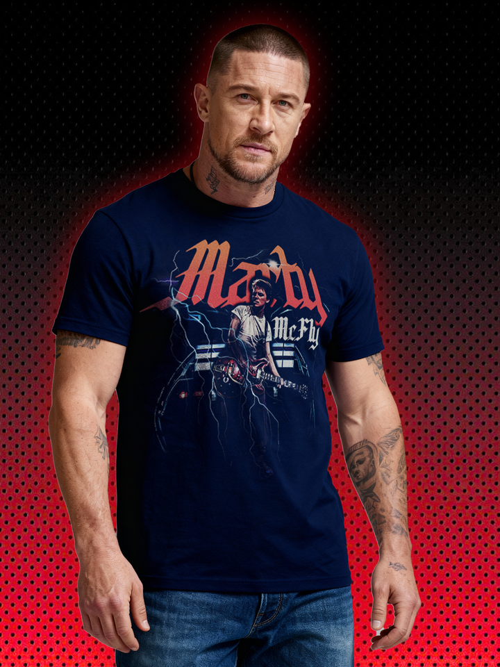 MARTY MCFLY ROCK STYLE VINTAGE | BACK TO THE FUTURE - ZURÜCK IN DIE ZUKUNFT -MICHAEL J FOX | T-SHIRT