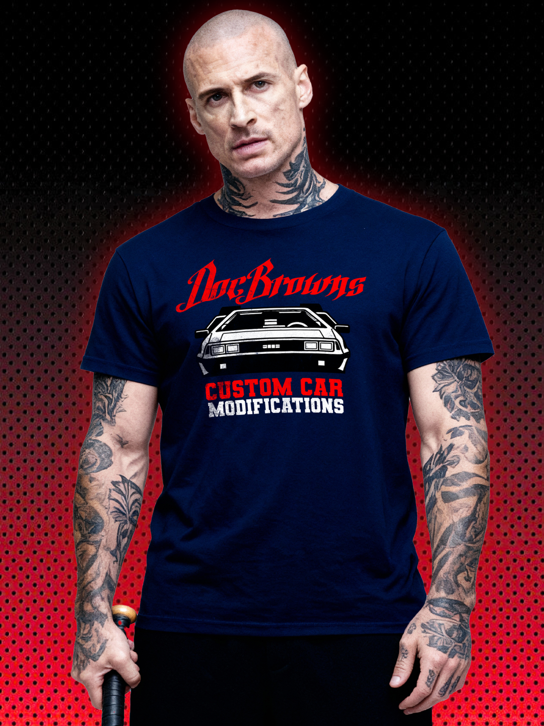 DOC BROWNS CUSTOM CAR MODIFICATIONS | BACK TO THE FUTURE - ZURÜCK IN DIE ZUKUNFT -MICHAEL J FOX | T-SHIRT