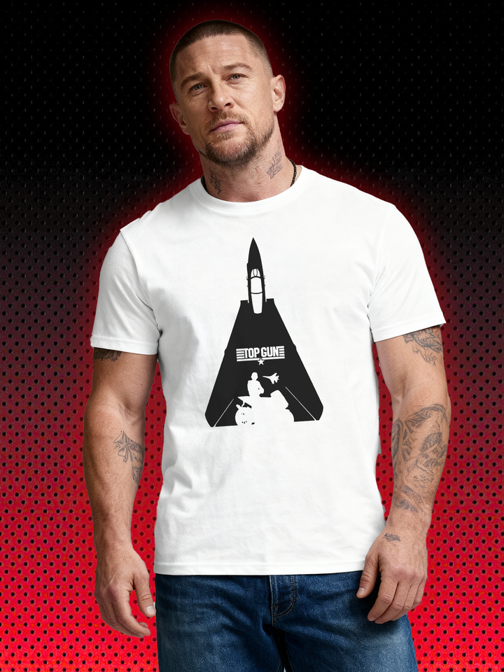 TOP GUN DISTRESSED LOGO | TOM CRUISE MAVERICK | T SHIRT