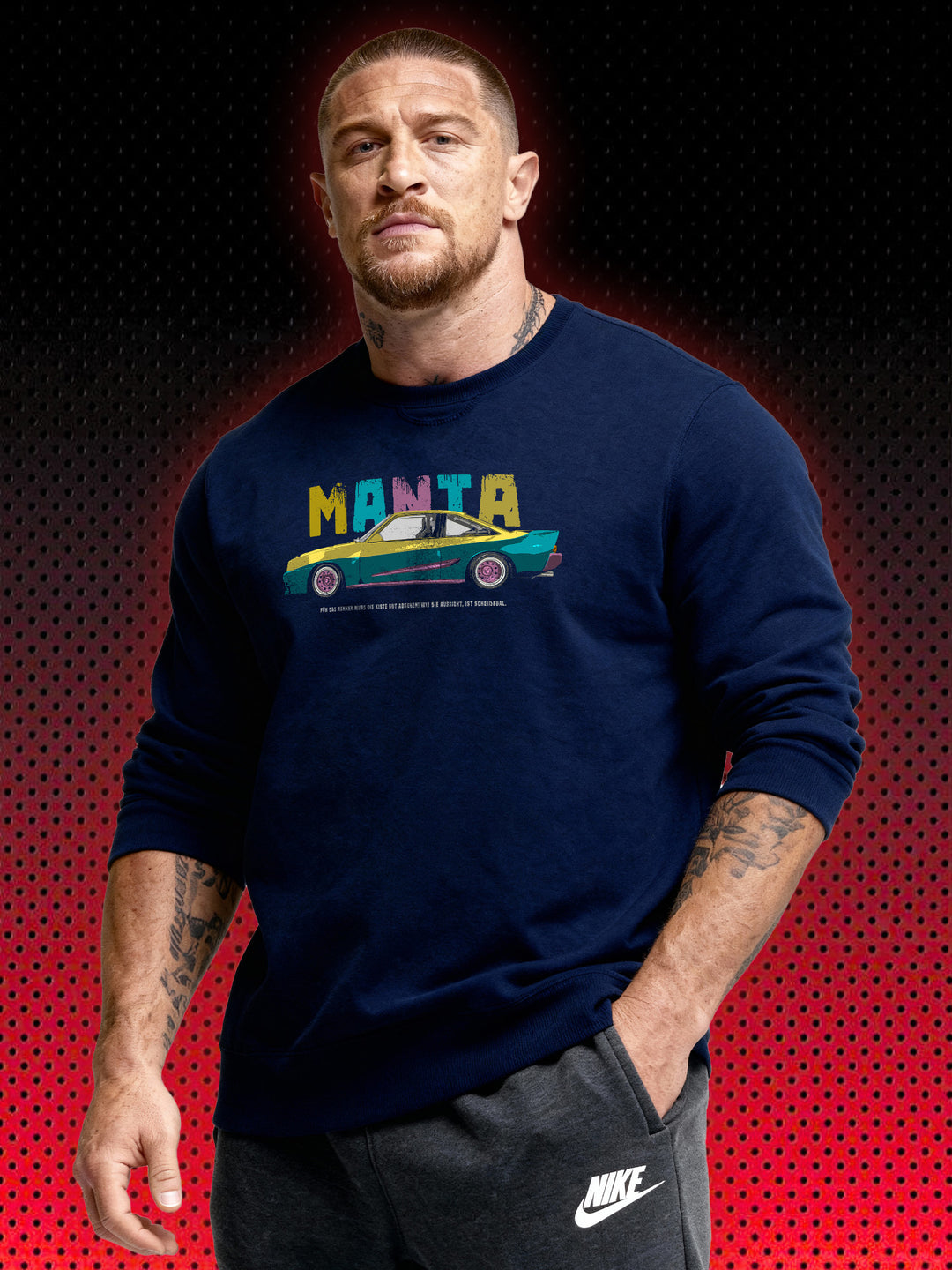 MANTA MANTA CULT CAR OPEL | RETRO CAR AUTO TUNING GERMANY | RETRO SWEATSHIRT &amp; HOODIE