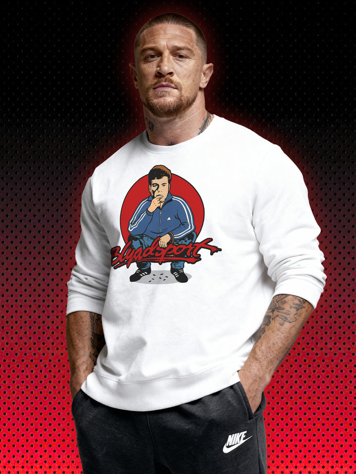 BLYADSPORT SQUATTING FRANK | JEAN-CLAUDE VAN DAMME JCVD | RETRO SWEATSHIRT & HOODIE