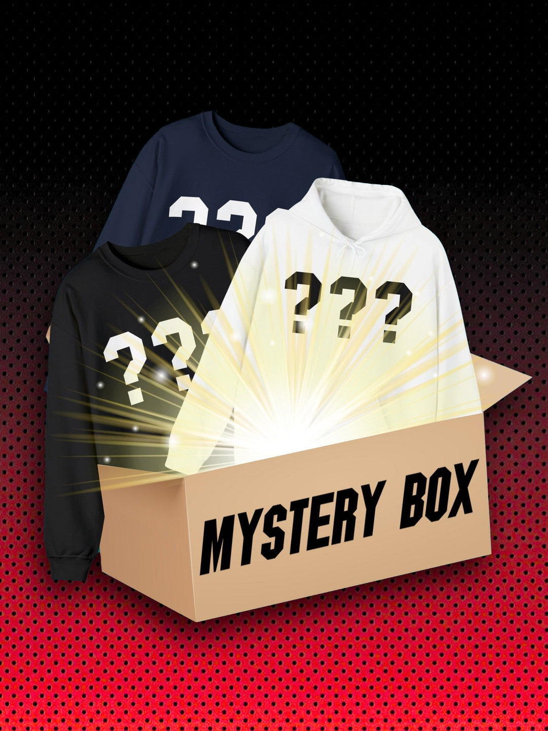EXKLUSIVE MYSTERY BOX | 3 ZUFÄLLIGE SWEATSHIRTS & HOODIES FÜR DEN ULTIMATIVEN KICK!