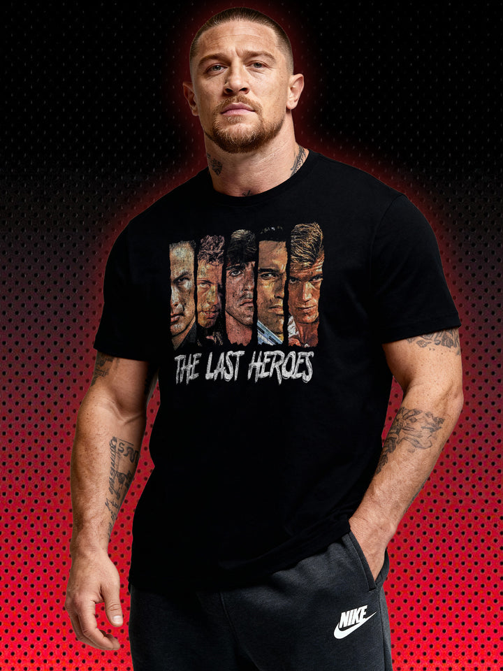 THE LAST ACTION HEROES | VAN DAMME SCHWARZENEGGER STALLONE BRUCE WILLIS SEAGAL LUNDGREN | T-SHIRT