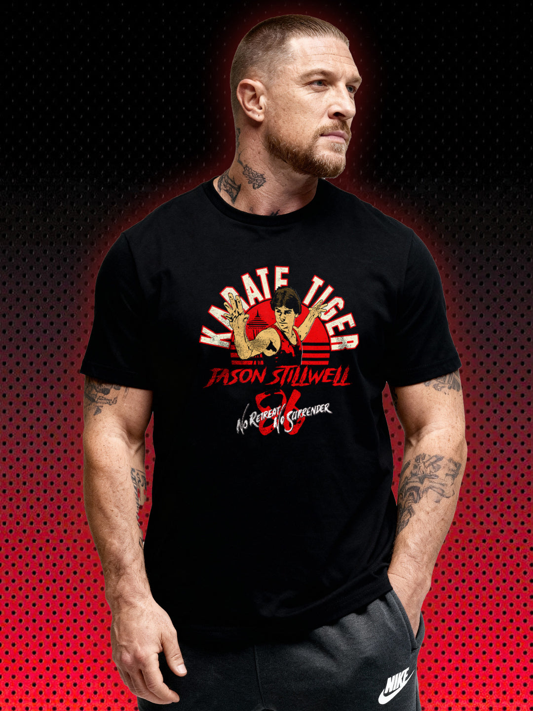 KARATE TIGER POSTER 90s VINTAGE TEE  | NO RETREAT NO SURRENDER JCVD SHOOTINGSTAR | T-SHIRT