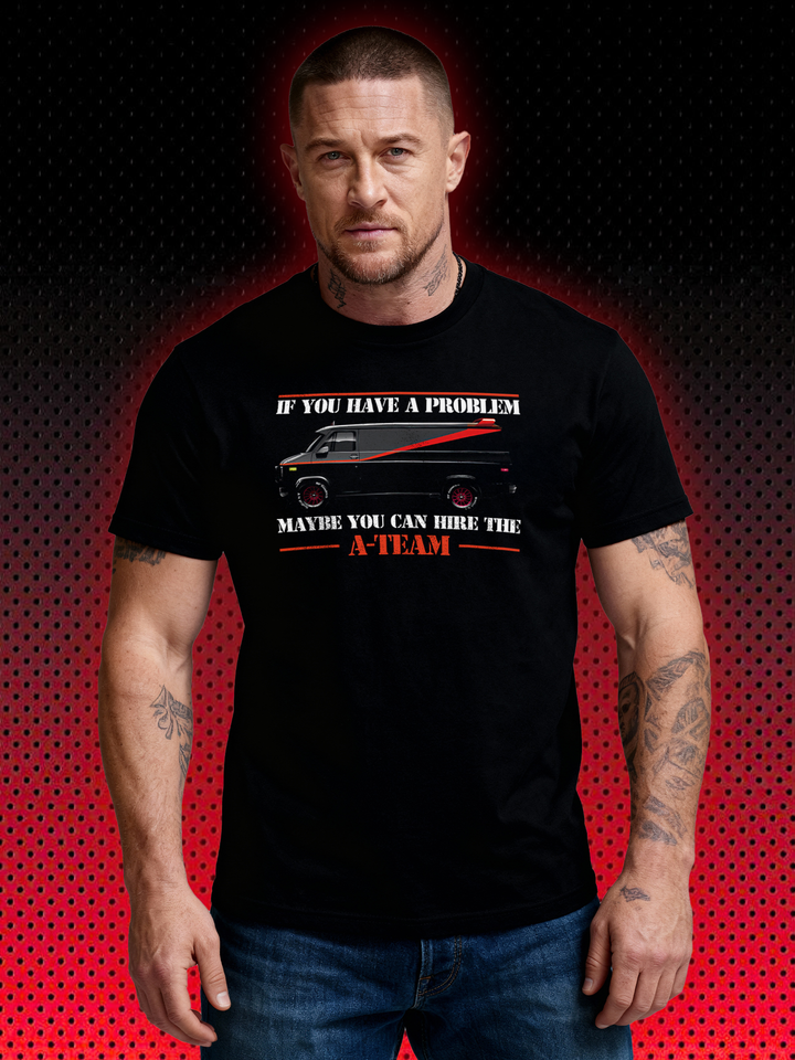 HIRE THE A-TEAM | A-TEAM HANNIBAL B.A. BARRACUS MURDOCK FACEMAN | T-SHIRT