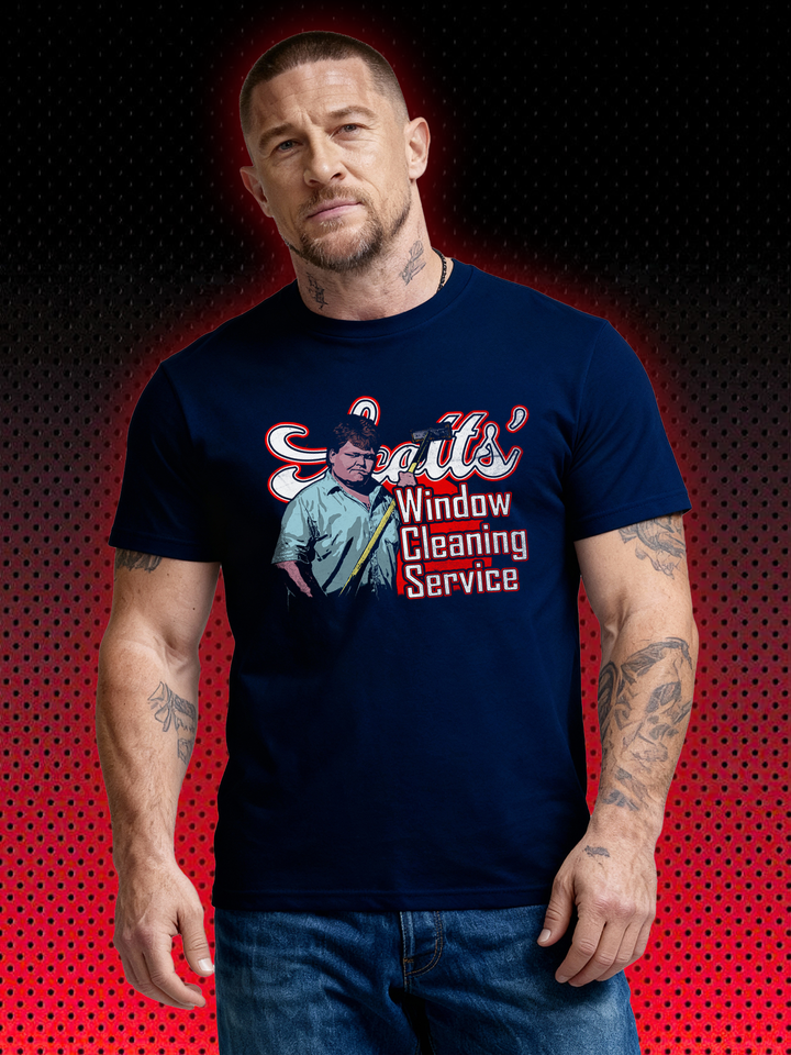 SCOTTS' WINDOW CLEANING SERVICE - KARATE TIGER - NO RETREAT NO SURRENDER | SCOTT JEAN-CLAUDE VAN DAMME JASON STILLWELL | T-SHIRT