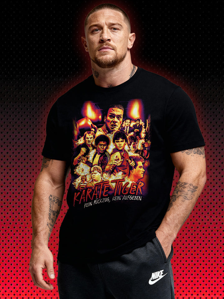 KARATE TIGER POSTER 90s VINTAGE TEE  | NO RETREAT NO SURRENDER JCVD SHOOTINGSTAR | T-SHIRT