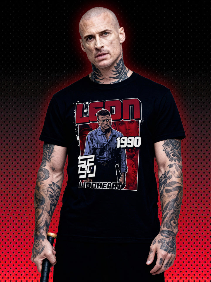 LIONHEART LEON AWOL | VAN DAMME JCVD | RETRO T-SHIRT