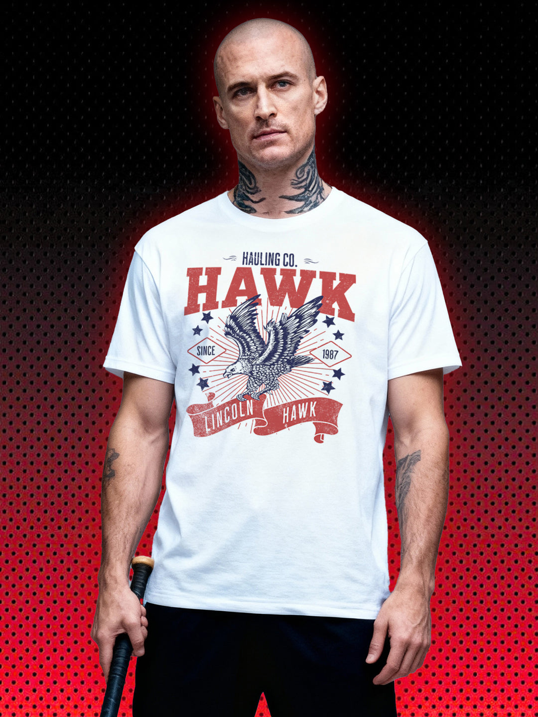 LINCOLN HAWK HAULING OVER THE TOP | SYLVESTER STALLONE BULL HURLEY | T-SHIRT