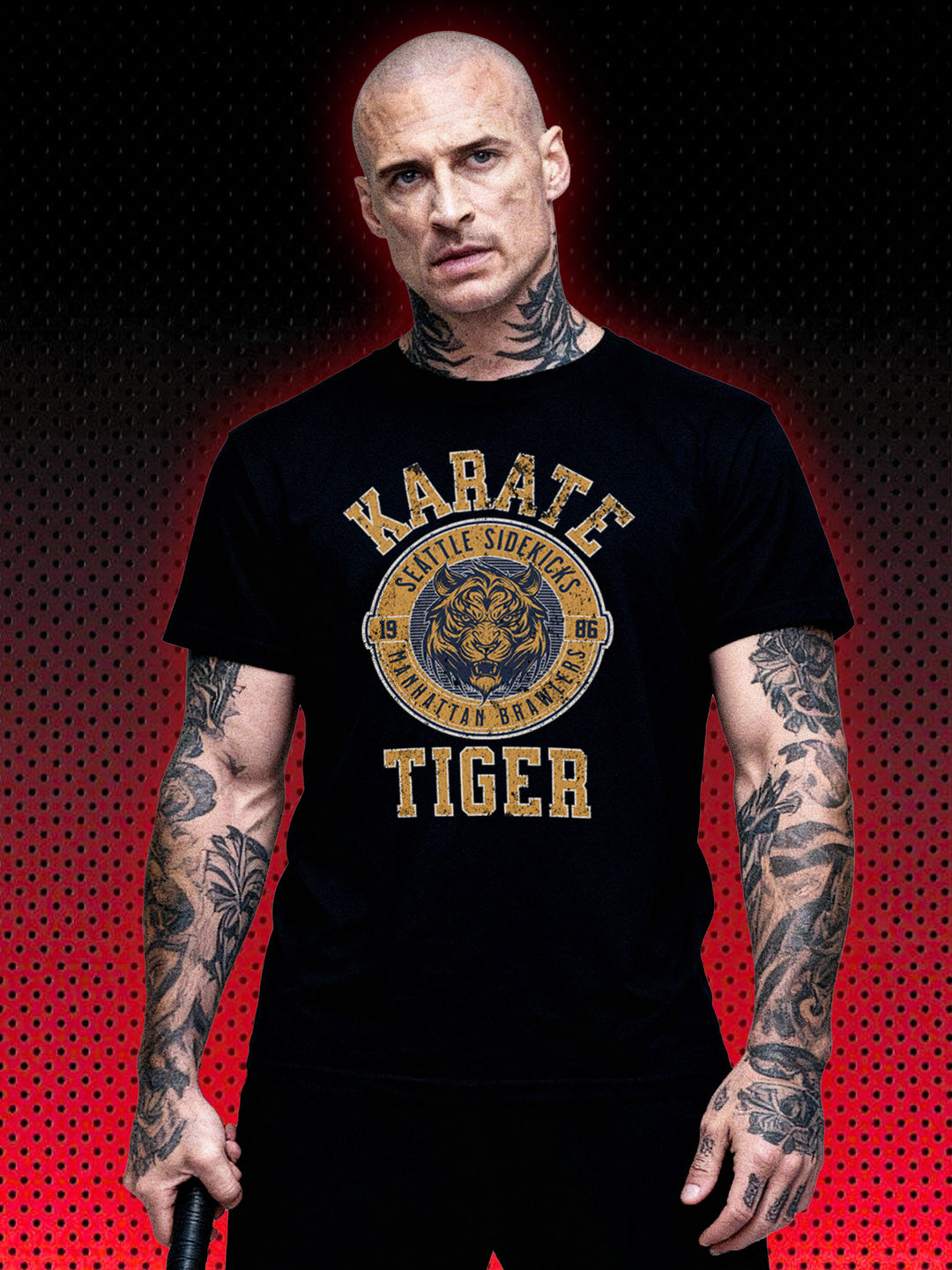 KARATE TIGER LOGO | NO RETREAT NO SURRENDER JCVD VAN DAMME | T-SHIRT