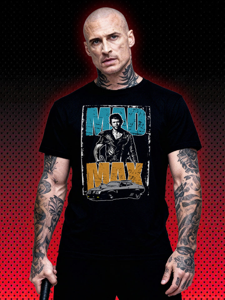 MAD MAX FURY ROAD INTERCEPTOR | MEL GIBSON ROCKATANSKY | RETRO T-SHIRT