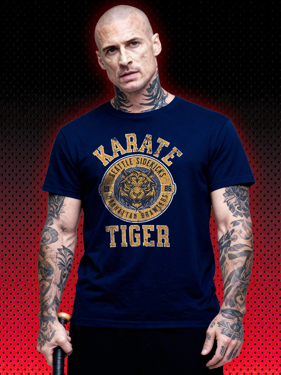 KARATE TIGER LOGO | NO RETREAT NO SURRENDER JCVD VAN DAMME | T-SHIRT