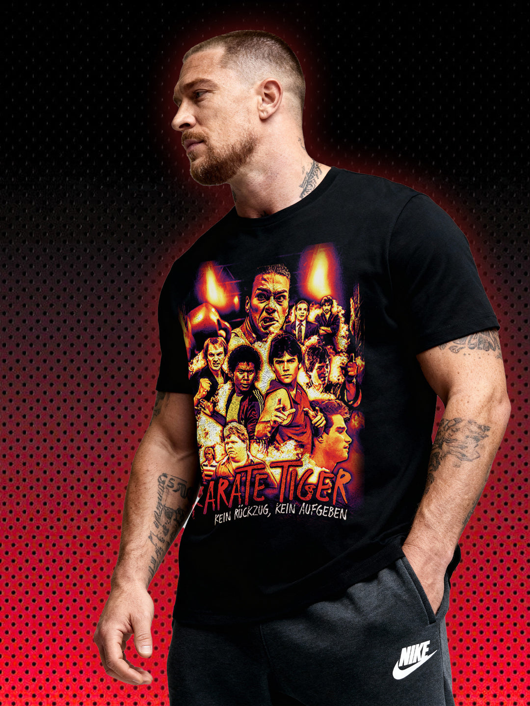 KARATE TIGER POSTER 90s VINTAGE TEE  | NO RETREAT NO SURRENDER JCVD SHOOTINGSTAR | T-SHIRT