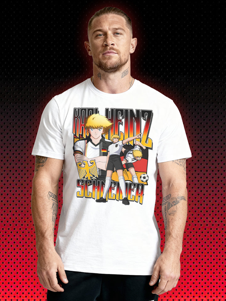 KARL-HEINZ SCHNEIDER | THE GREAT FOOTBALL STARS | TSUBASA | T-SHIRT
