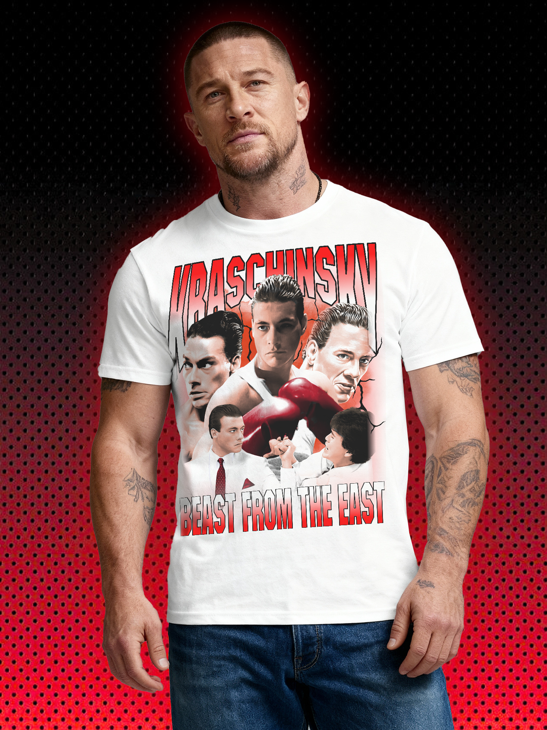 IVAN KRASCHINSKY KARATE TIGER  NO RETREAT NO SURRENDER | JEAN CLAUDE VAN DAMME JCVD | T-SHIRT