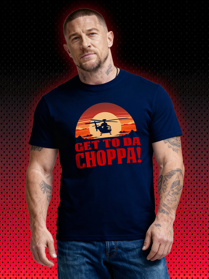 GET TO DA CHOPPA PREDATOR | ARNOLD SCHWARZENEGGER | T-SHIRT