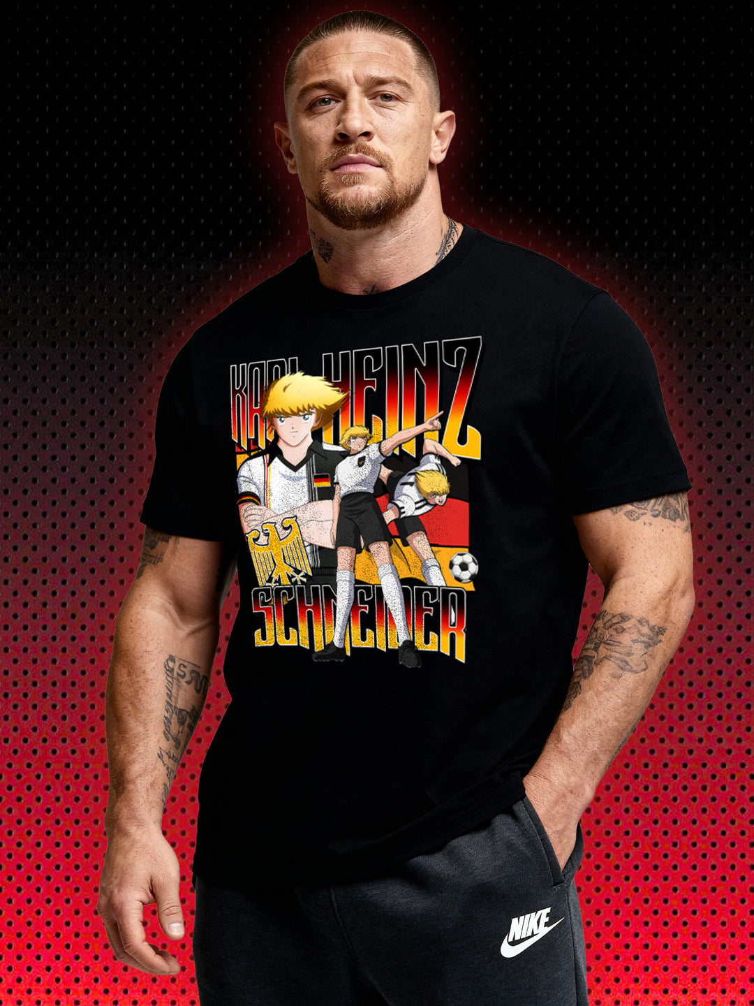 KARL-HEINZ SCHNEIDER | THE GREAT FOOTBALL STARS | TSUBASA | T-SHIRT