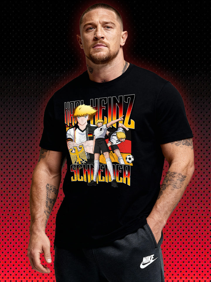 KARL-HEINZ SCHNEIDER | THE GREAT FOOTBALL STARS | TSUBASA | T-SHIRT