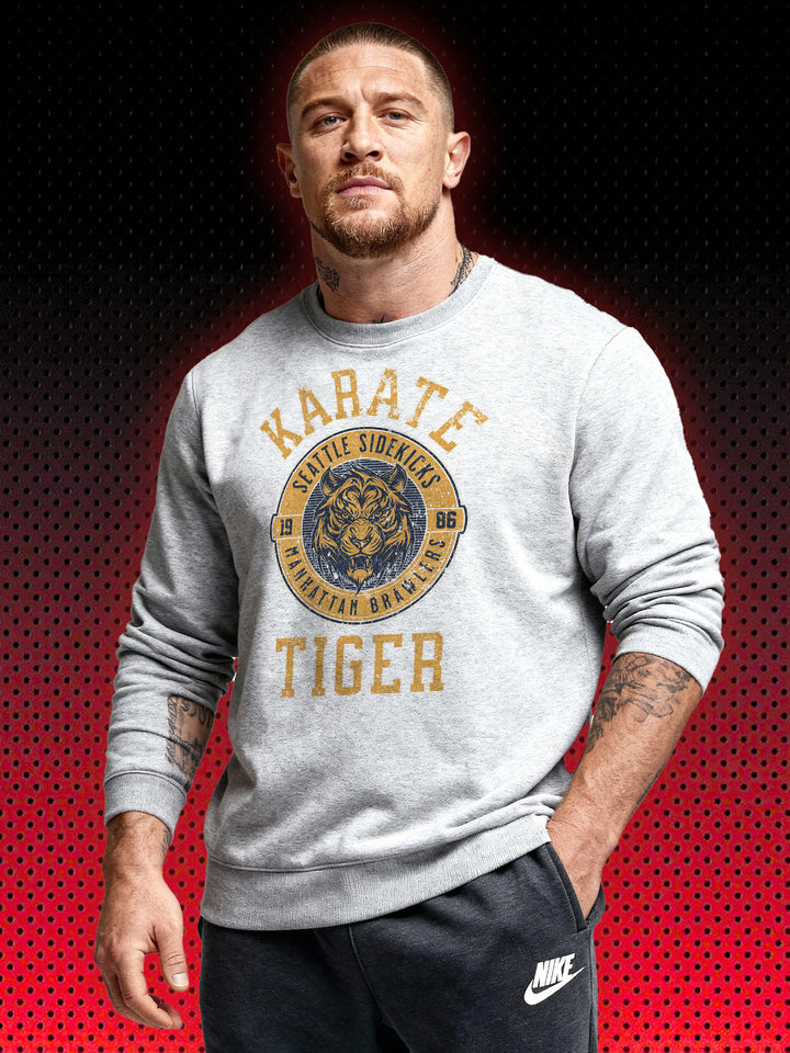 KARATE TIGER LOGO | NO RETREAT NO SURRENDER JCVD VAN DAMME | RETRO SWEATSHIRT