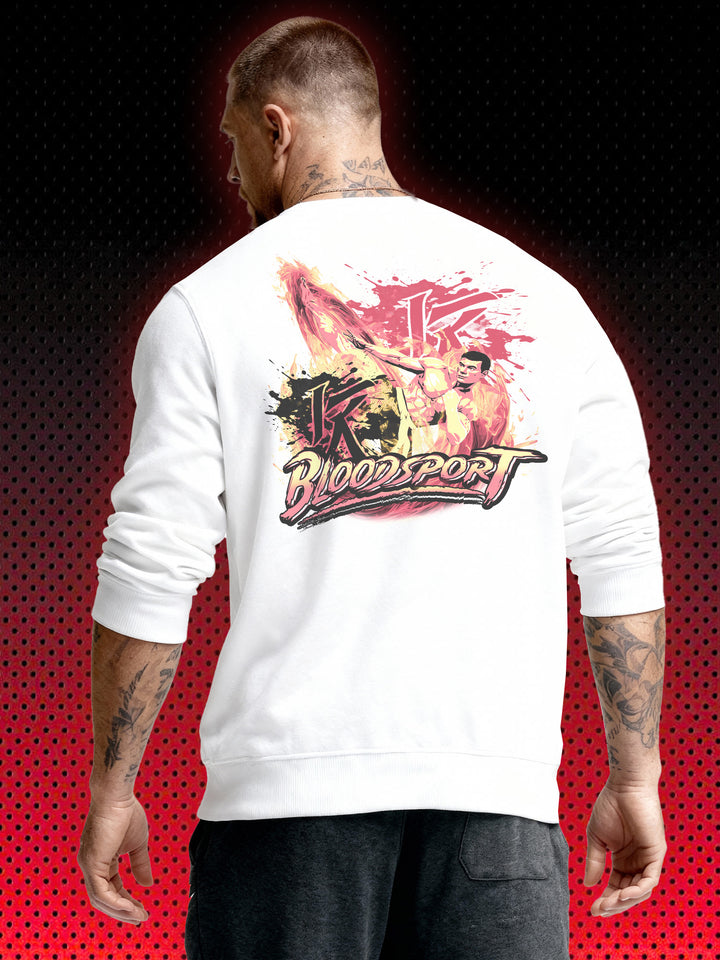 BLOODSPORT ART FRANK DUX BACKPRINT | JEAN-CLAUDE VAN DAMME JCVD ​​| RETRO SWEATSHIRT &amp; HOODIE