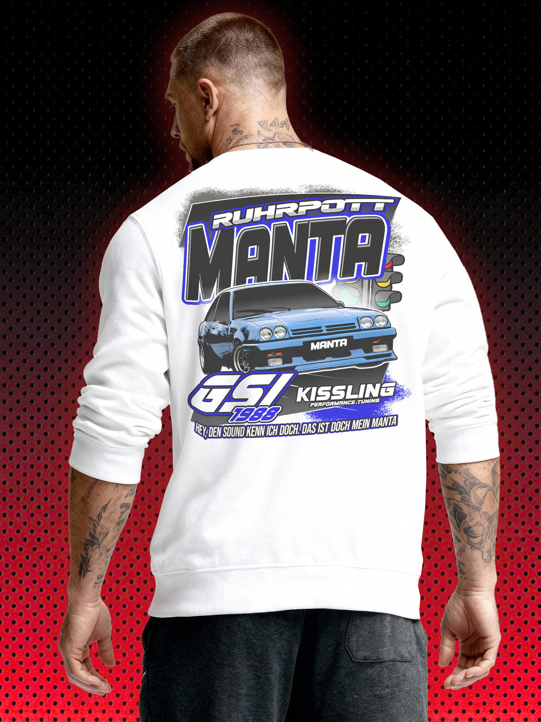 GERD MANTA MANTA KULTAUTO OPEL | RETRO CAR AUTO TUNING GERMANY | RETRO SWEATSHIRT & HOODIE