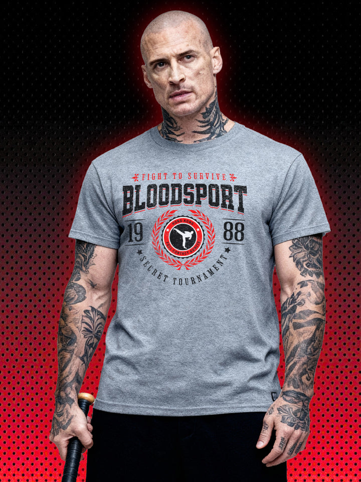 BLOODSPORT COLLEGE STYE | JCVD VAN DAMME BOLO YEUNG | RETRO T-SHIRT